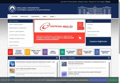 KLU - Sürekli Eğitim Uygulama ve Araştırma Merkezi