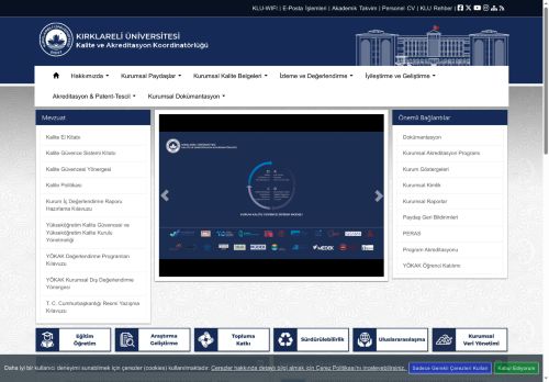 ÜNİVERSİTEMİZ İDARİ PERSONEL MEMNUNİYET ANKETİ - 2025 - KLU - Kalite ve Akreditasyon Koordinatörlüğü