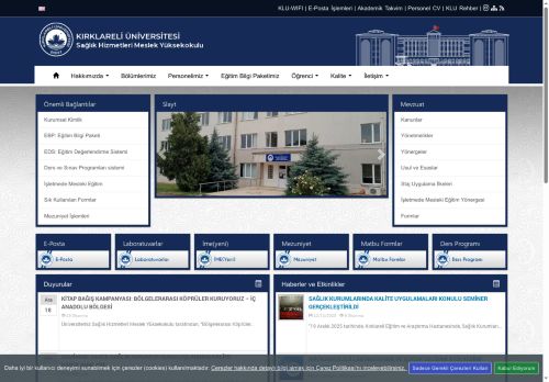 SAĞLIK HİZMETLERİ MESLEK YÜKSEKOKULUNDA ACİL DURUM PLANI HAZIRLANDI - KLU - Sağlık Hizmetleri Meslek Yüksekokulu