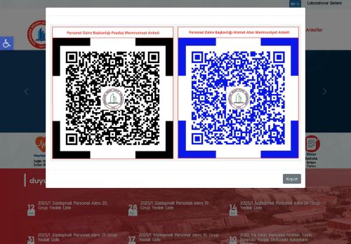 Personel Daire Başkanlığı