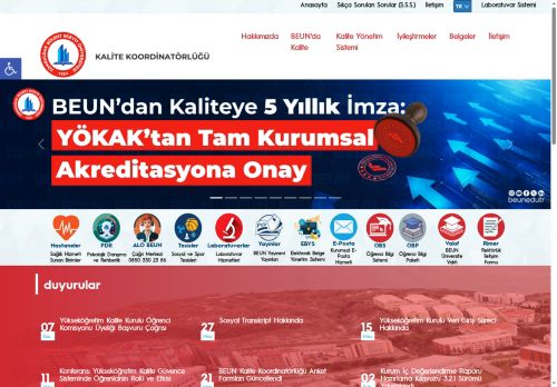 Akredite Olan Programlar - Kalite Koordinatörlüğü