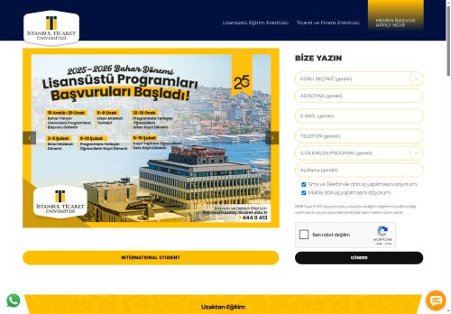 Şimdi Yükselme Zamanı | Yüksek Lisans ve Doktora Programları