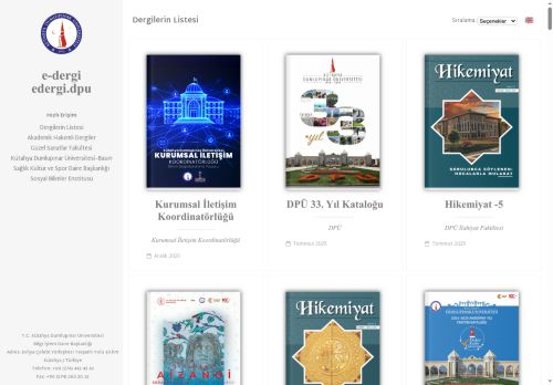 DPÜ Tanıtım Kataloğu 2020-21