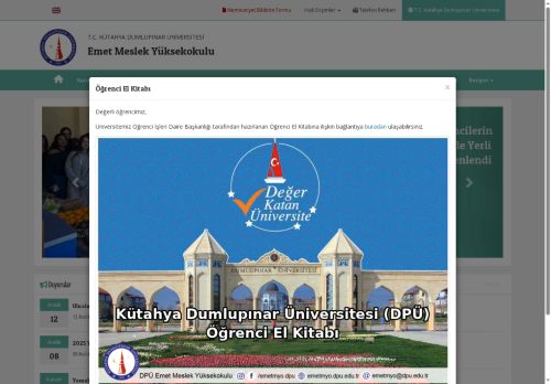 Emet Meslek Yüksekokulu’nda “Öğrencilerimizin Ders Dışı Öğrenme Süreçlerinin Dijital Kaynaklarla Desteklenmesi“ Konulu Webinar Düzenlendi