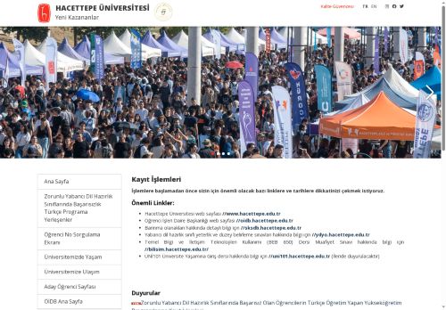 Hacettepe Üniversitesi Yeni Kazananlar