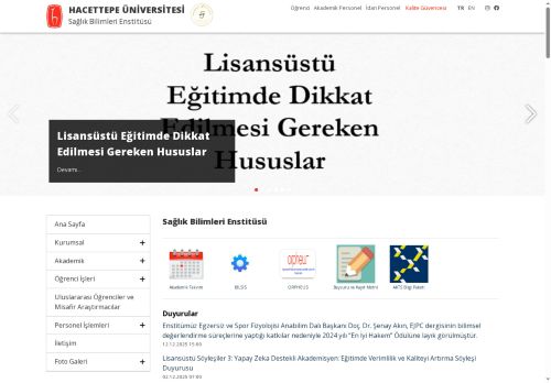 Hacettepe Üniversitesi Sağlık Bilimleri Enstitüsü