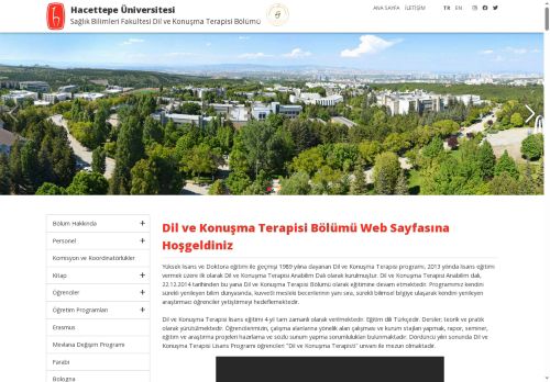 Hacettepe Ãniversitesi SaÄlÄ±k Bilimleri FakÃ¼ltesi Dil ve KonuÅma Terapisi BÃ¶lÃ¼mÃ¼