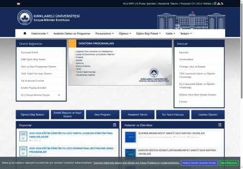 AKADEMİK PERSONELE YÖNELİK LİSANSÜSTÜ PROJE HAZIRLAMA SEMİNERİ - KLU - Sosyal Bilimler Enstitüsü