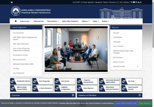 Pınarhisar Meslek Yüksekokulu Mezun–Öğrenci Buluşmaları Gerçekleştirildi - KLU - Pınarhisar Meslek Yüksekokulu