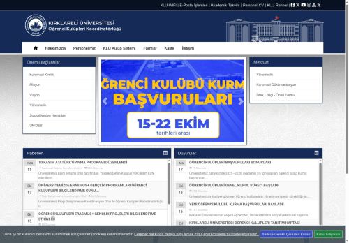 KLU - Öğrenci Kulüpleri Koordinatörlüğü