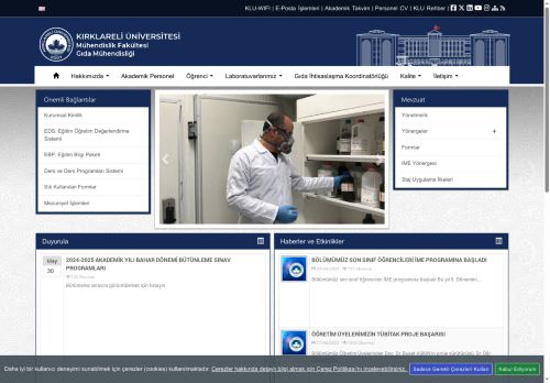 Mikrobiyoloji Laboratuvarı - KLU - Mühendislik Fakültesi - Gıda Mühendisliği