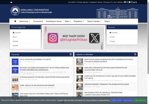 GİK ve GADOM Bilgilendirme Toplantısı - KLU - Gıda İhtisaslaşma Koordinatörlüğü