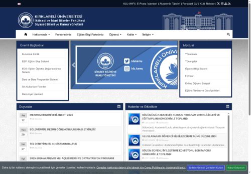 “TÜRKİYE’DE DEĞİŞEN TOPLUM VE İHTİYAÇLAR BAĞLAMINDA DİNİ YAYINCILIĞIN SEYRİ” KONULU SÖYLEŞİ GERÇEKLEŞTİRİLDİ - KLU - İktisadi ve İdari Bilimler Fakültesi - Siyaset Bilimi ve Kamu Yönetimi