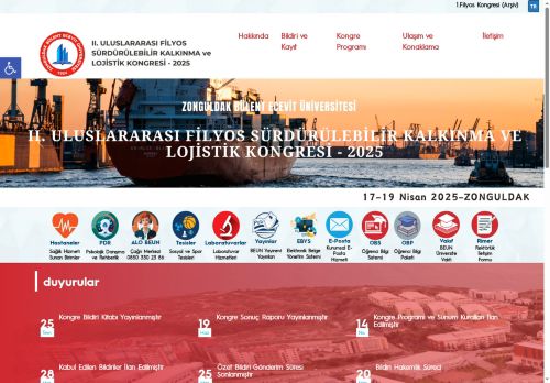 II. Uluslararası Filyos Sürdürülebilir Kalkınma ve Lojistik Kongresi - 2025