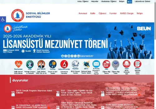 Disiplinlerarası Turizm İşletmeciliği Tezli Yüksek Lisans - Sosyal Bilimler Enstitüsü