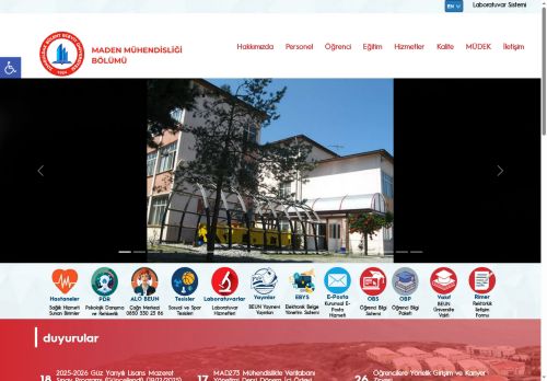 Maden Mühendisliği Bölümü