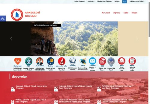 İnsan ve Toplum Bilimleri Fakültesi | Arkeoloji Bölümü