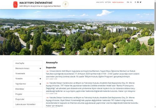 Hacettepe Üniversitesi Adli Bilişim Araştırma ve Uygulama Merkezi