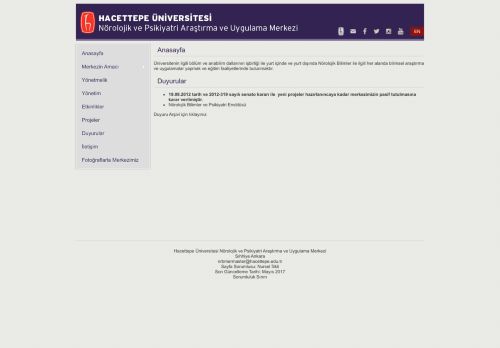 Hacettepe Üniversitesi Nörolojik ve Psikiyatri Araştırma ve Uygulama Merkezi