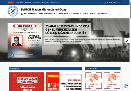 HOÃ GELDİNİZ » TMMOB MADEN MÃHENDİSLERİ ODASI »