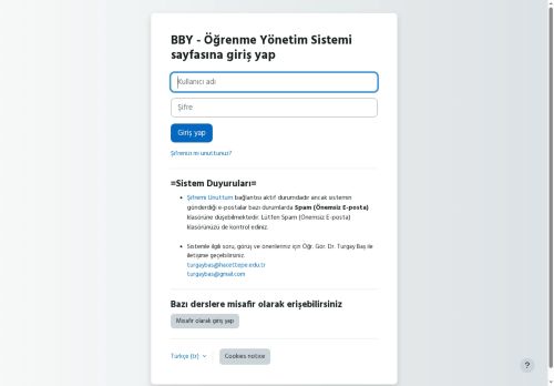 Siteye giriş yap | BBY