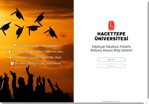 Anasayfa - Hacettepe Üniversitesi Edebiyat Fakültesi Felsefe Bölümü Mezun Bilgi Sistemi