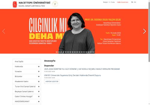 HACETTEPE ÜNİVERSİTESİ GÜZEL SANATLAR FAKÜLTESİ