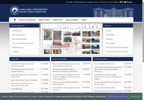 KLU - Kentsel Tasarım Anabilim Dalı