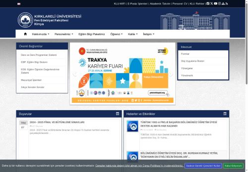 KLU - Fen Edebiyat Fakültesi - Kimya