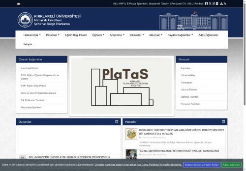 Akademik Kadro - KLU - Mimarlık Fakültesi - Şehir ve Bölge Planlama