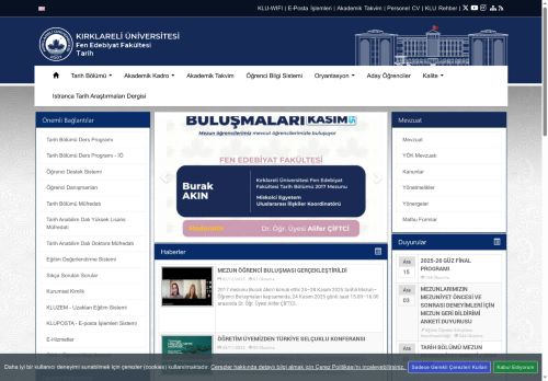 KLU - Fen Edebiyat Fakültesi - Tarih