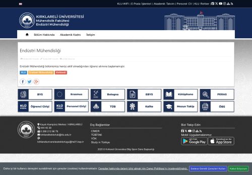 KLU - Mühendislik Fakültesi - Endüstri Mühendisliği