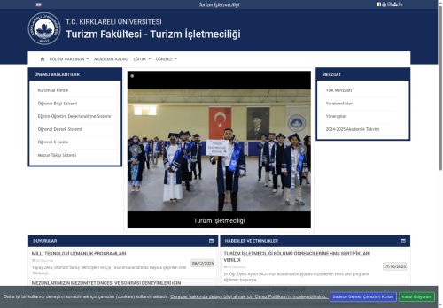 KLU - Turizm Fakültesi - Turizm İşletmeciliği