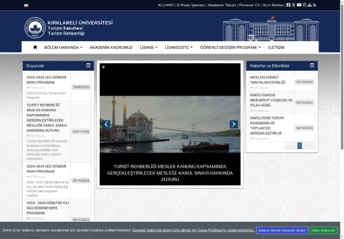 KLU - Turizm Fakültesi - Turizm Rehberliği