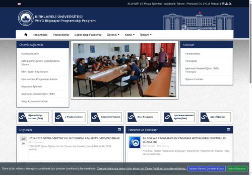 BİLGİSAYAR PROGRAMCILIĞI PROGRAMI MEZUN KÜRSÜSÜ ETKİNLİĞİ DÜZENLEDİ - KLU - PMYO Bilgisayar Programcılığı Programı