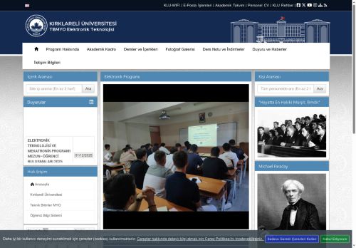 KLU - TBMYO Elektronik Teknolojisi