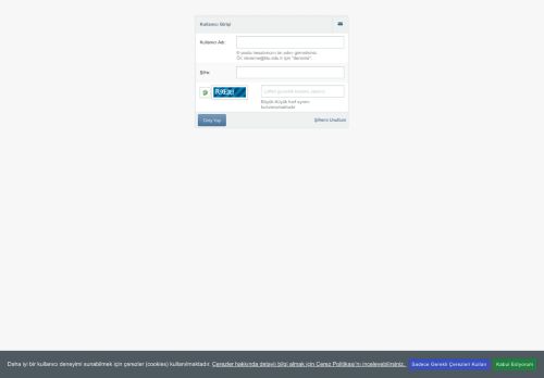 KLU - Bilgi Yönetim Sistemi Kullanıcı Girişi