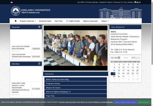Elektronik Teknolojisi ve Mekatronik Programı Mezun–Öğrenci Buluşmaları 2025 - KLU - TBMYO Mekatronik