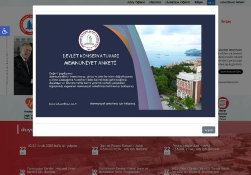 Yurt dışından kabul edilecek adaylar için yapılacak 2023-2024 öğretim… - Devlet Konservatuvarı