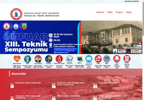 TUFUAB XIII. Teknik Sempozyumu