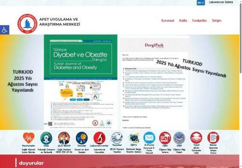 Analiz Merkezi - Afet Uygulama Araştırma Merkezi