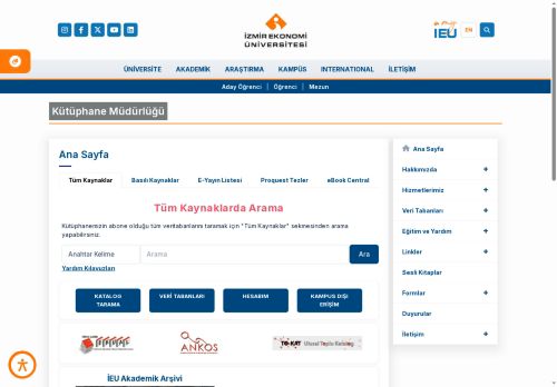 Library | İzmir University of Economics