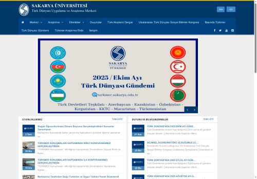 Sakarya Üniversitesi | Türk Dünyası Uygulama ve Araştırma Merkezi