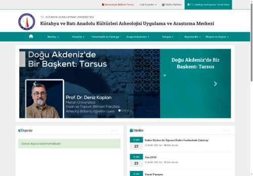 Kütahya ve Batı Anadolu Kültürleri Arkeolojisi Uygulama ve Araştırma Merkezi
