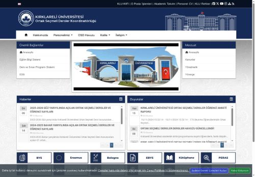 KLU - Ortak Seçmeli Dersler Koordinatörlüğü