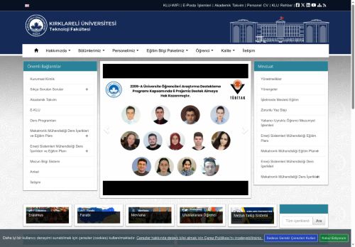 ÖĞRENCİ İŞLERİ FORMLAR - KLU - Teknoloji Fakültesi