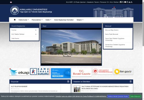 KLU - Yapı İşleri ve Teknik Daire Başkanlığı