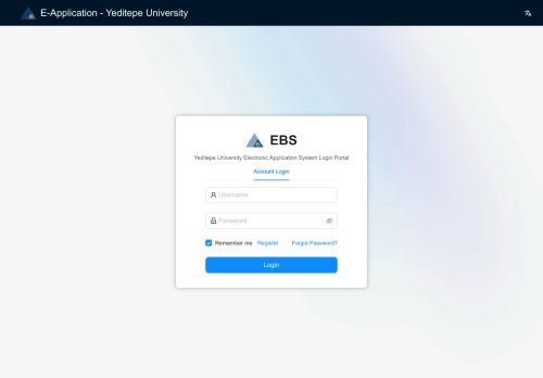E-Application - Yeditepe University