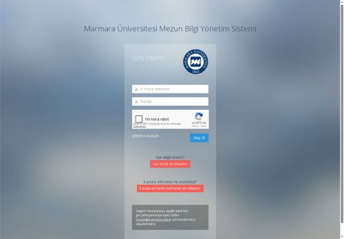 Marmara Üniversitesi Mezun Bilgi Yönetim Sistemi