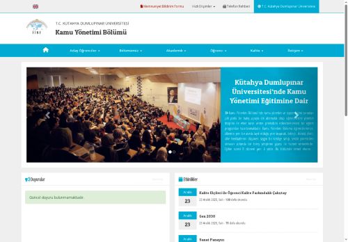 Kamu Yönetimi Bölümü